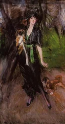 Retrato de Lady Lina Bilitis com dois PekinesenDeutsch: Retrato da Senhora Lina Bilitis com o PekingesennPolski: Retrato da Senhora Lina Bilitis com dois pekinczykamin